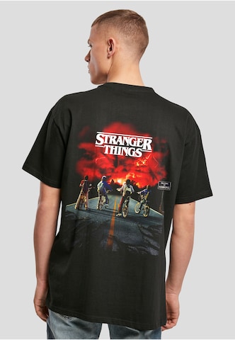 T-Shirt 'Stranger Things Mind Flayer' Merchcode en noir : devant