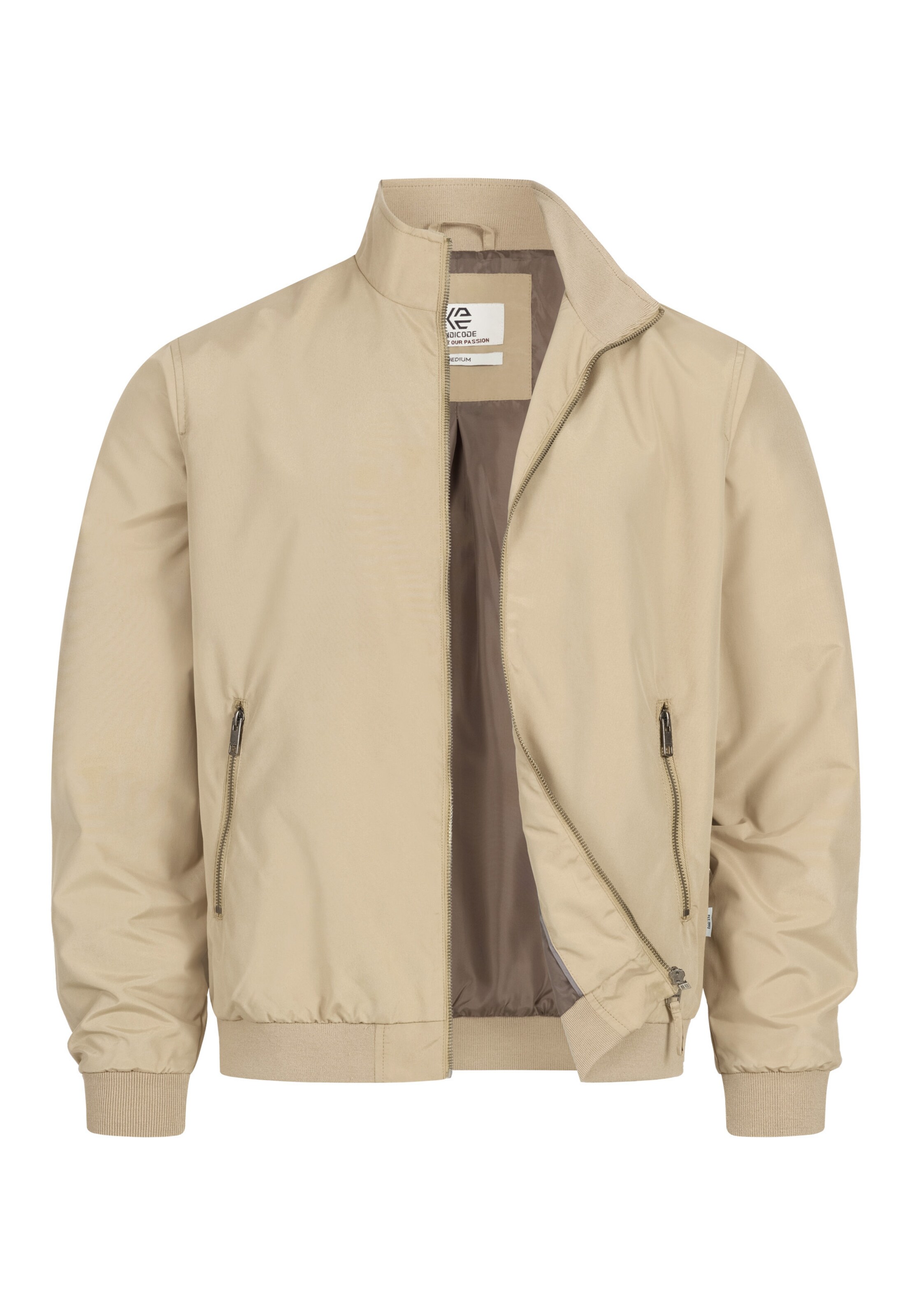 INDICODE JEANS Tussenjas 'INCatall' in Beige: voorkant