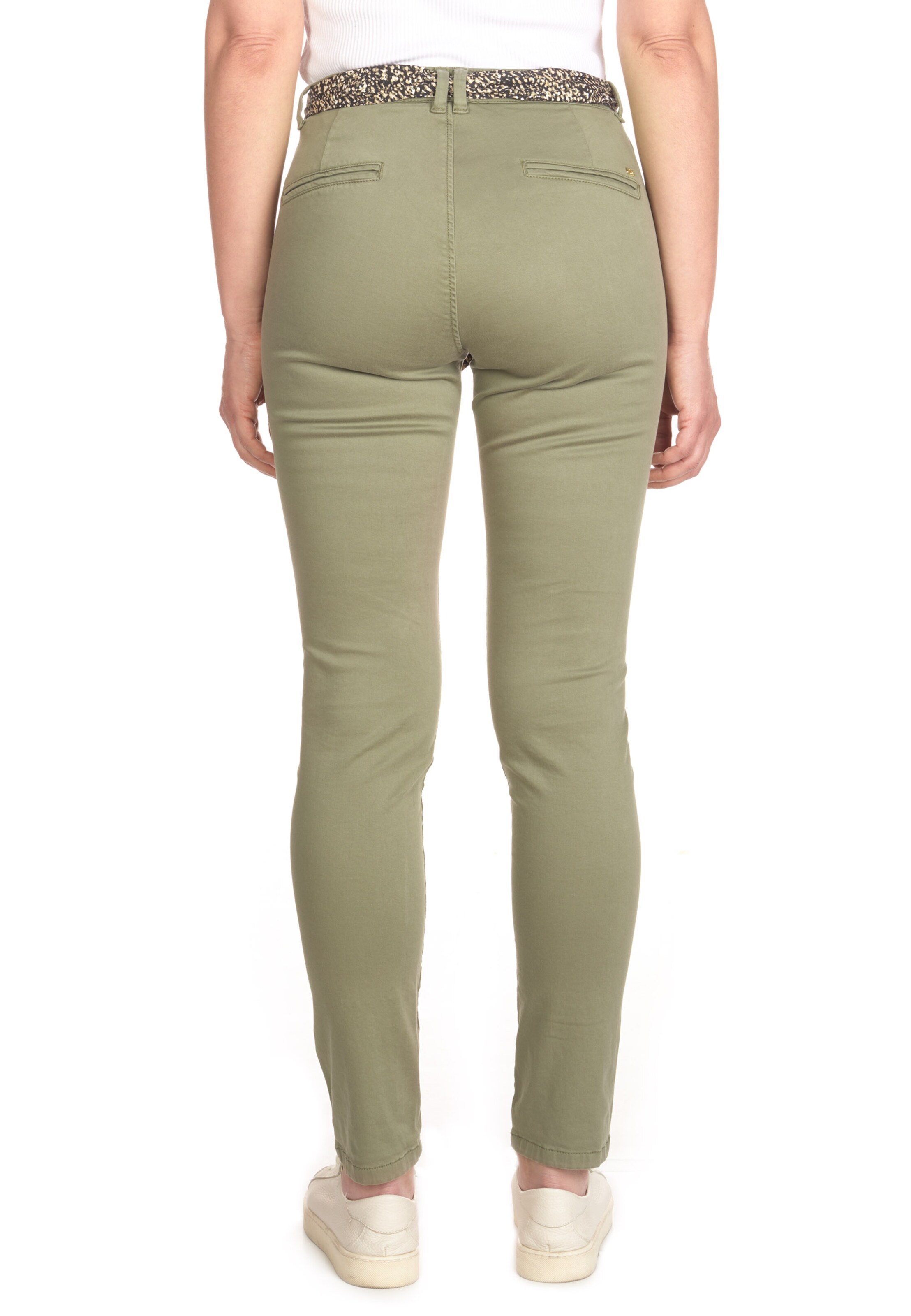 Coupe slim Pantalon chino 'DYLI 4' Le Temps Des Cerises en vert