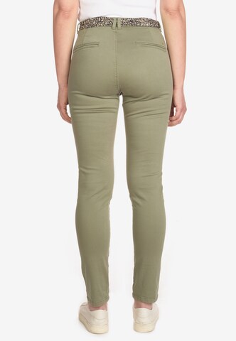 Le Temps Des Cerises Skinny Chino Pants 'DYLI 4' in Green