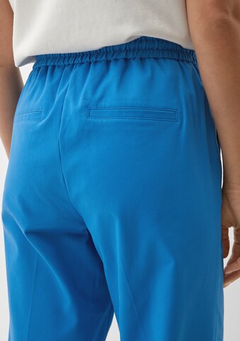 s.Oliver - regular Pantalón de pinzas en azul