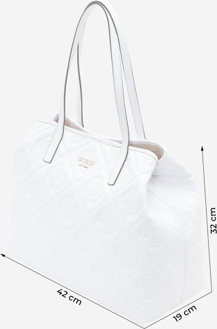 GUESS Μεγάλη τσάντα 'Vikky II' σε λευκό