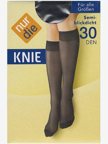 Chaussettes montantes ' 30 DEN ' Nur Die en noir