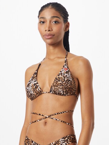 GUESS Triangel Bikinioverdel i brun: forside