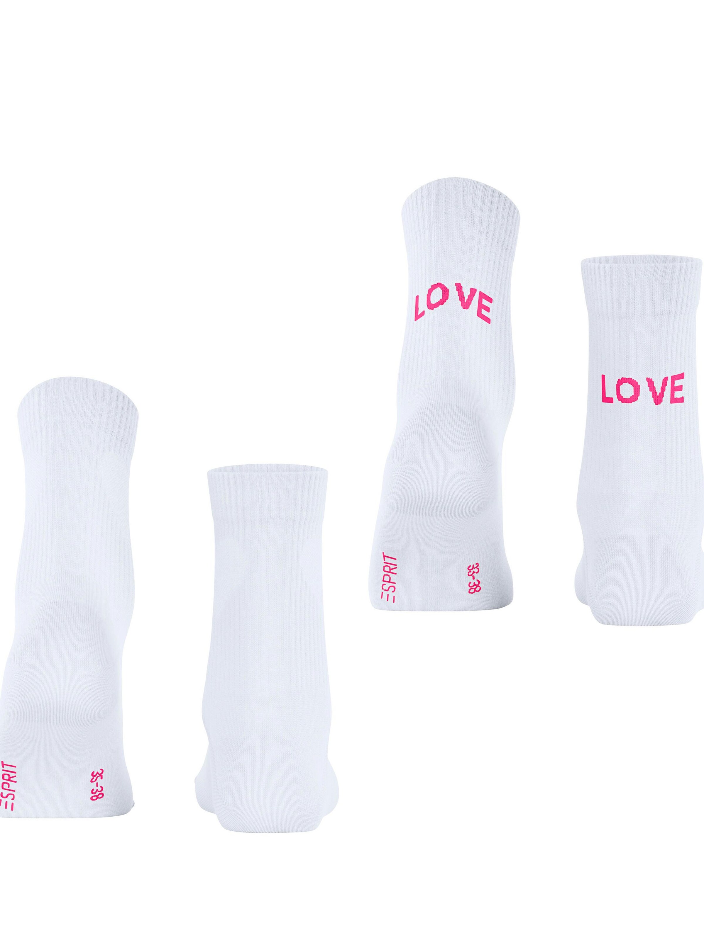 ESPRIT Socken 'Heart & Love'‌‌‌‌‌‌‌‌ in Weiß