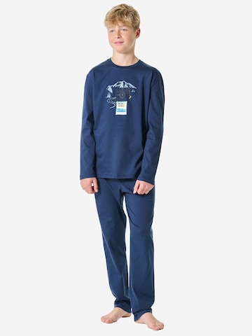 SCHIESSER - Pijama ' Nightwear ' en azul: frente
