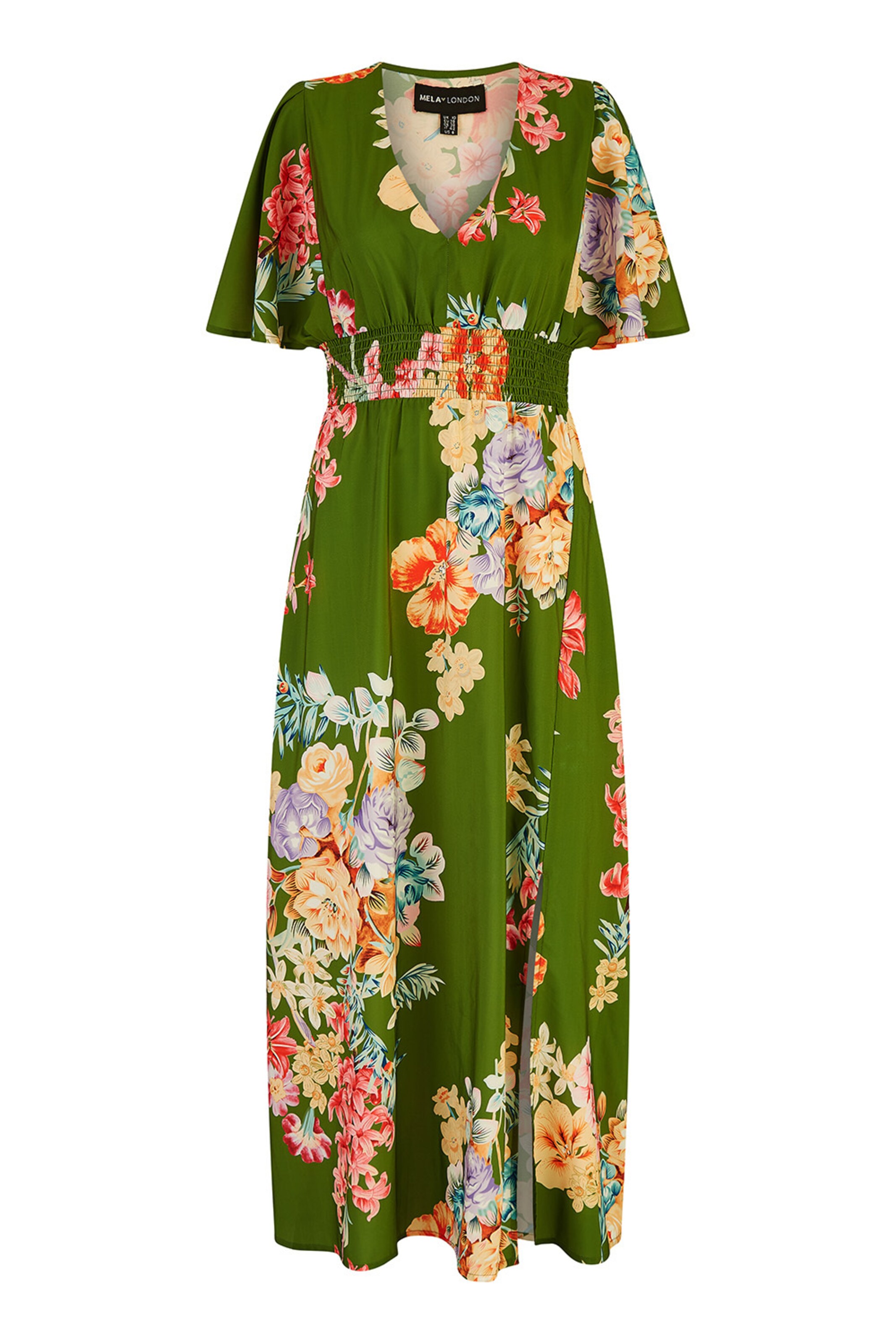 Mela London Dress in Green: front