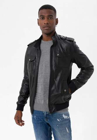 Veste mi-saison Jimmy Sanders en noir : devant