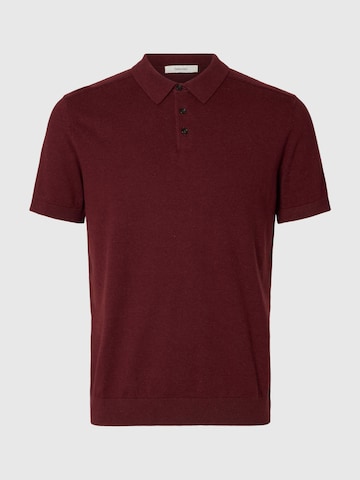 Pull-over 'SLHBerg' SELECTED en rouge