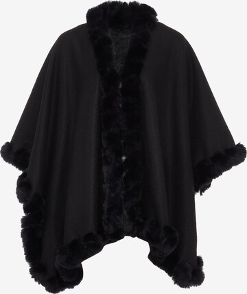 OSHA Poncho in Schwarz: predná strana