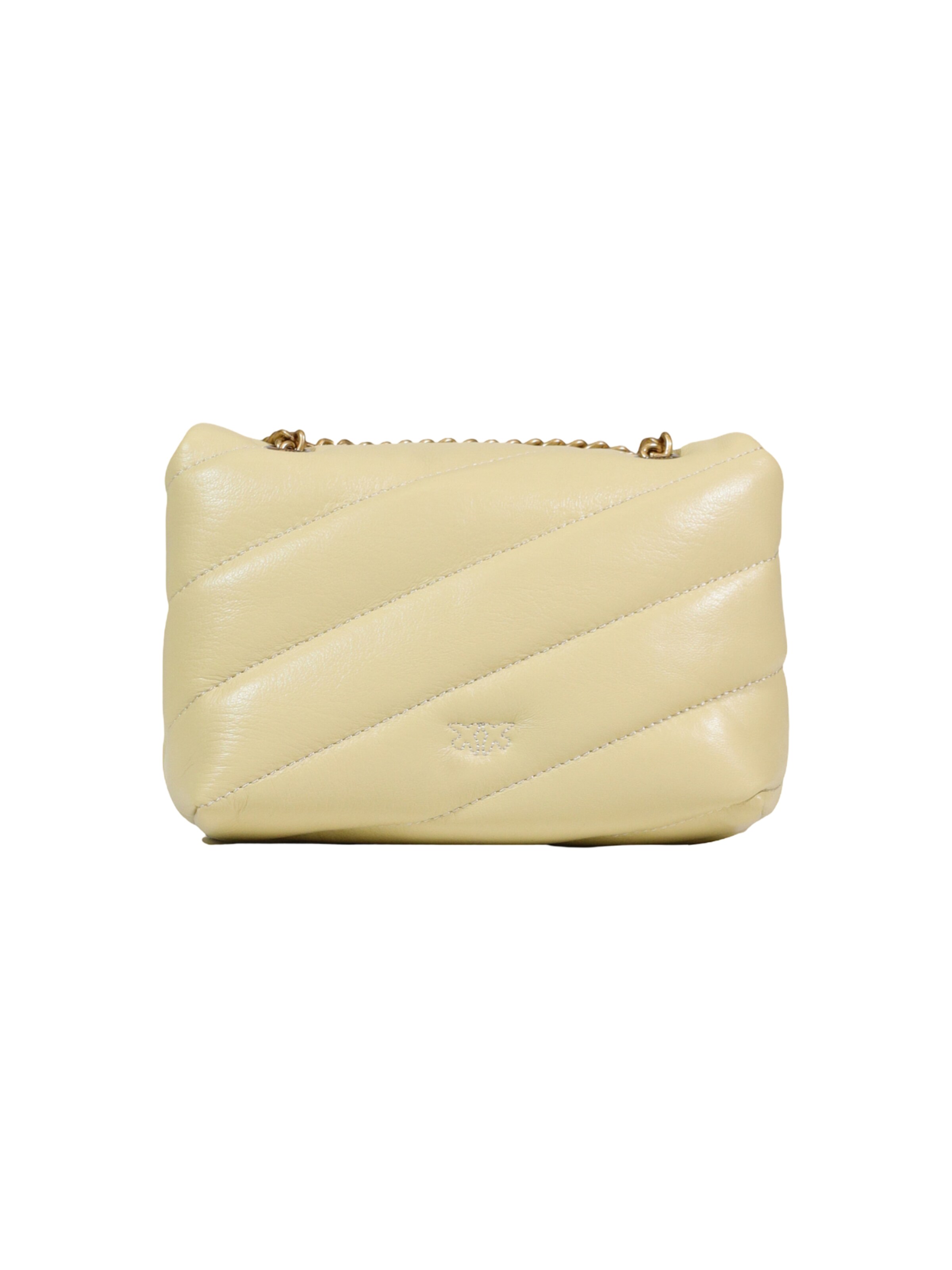 PINKO Skuldertaske 'LOVE PUFF BABY CL SHEEP NAPPA 100040 A0F2' i beige