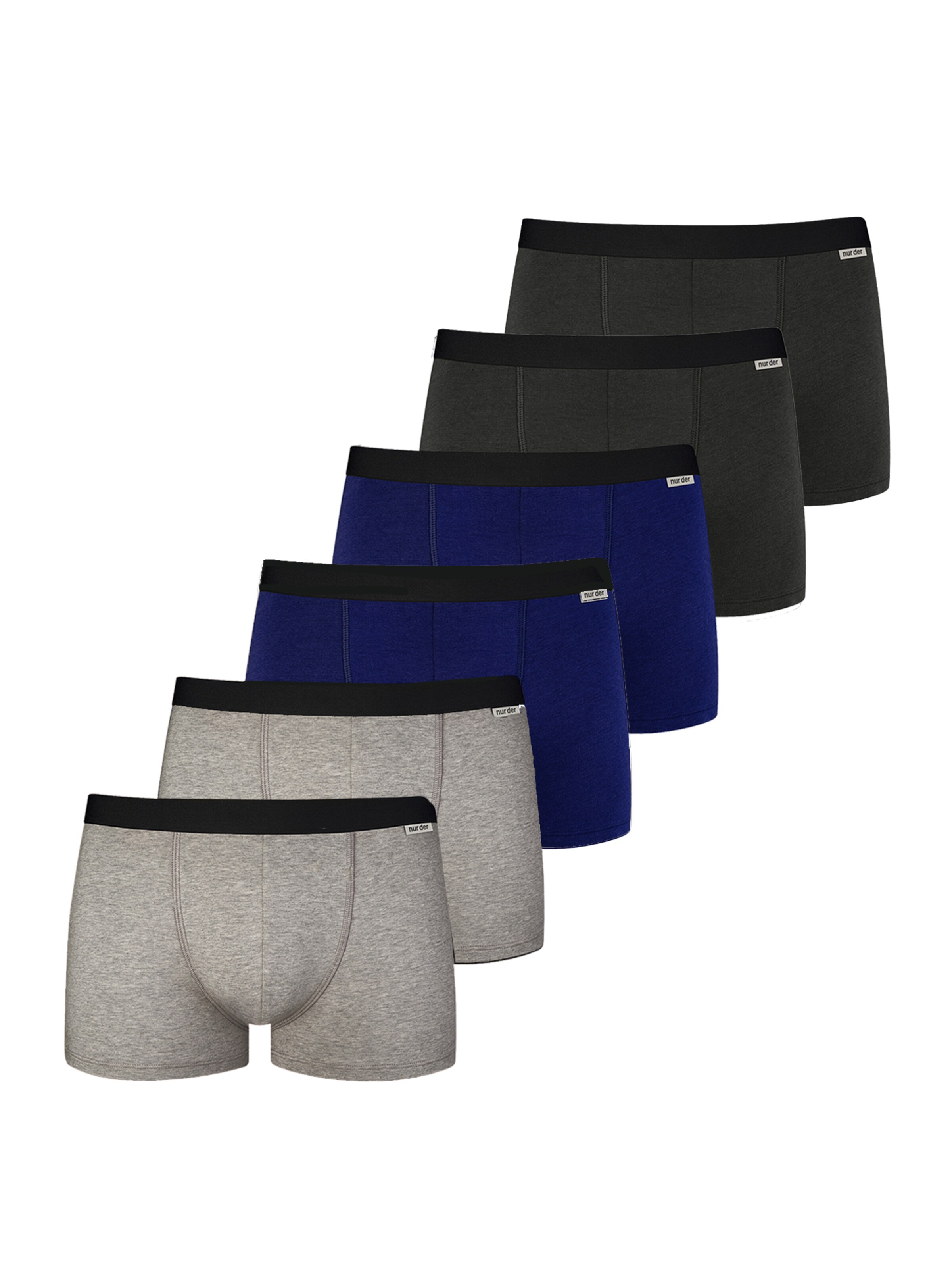 Nur Der Boxer shorts ' Cotton Stretch ' in Blue: front