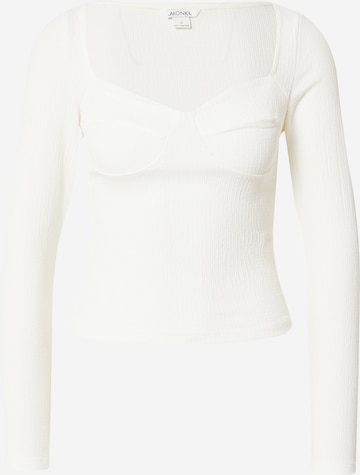 Monki Shirt in Wit: voorkant
