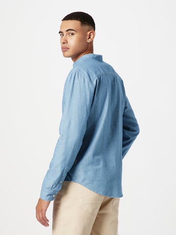 BLEND Regular fit Button Up Shirt in Blue