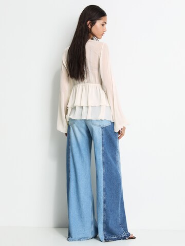Chemisier Pull&Bear en blanc