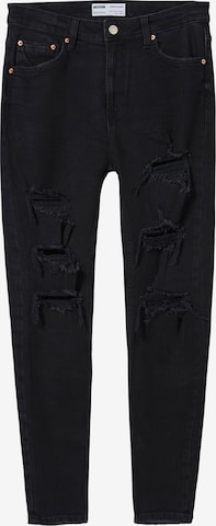 Bershka Skinny Jeans i svart: forside