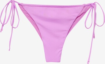 Bas de bikini Pull&Bear en violet : devant