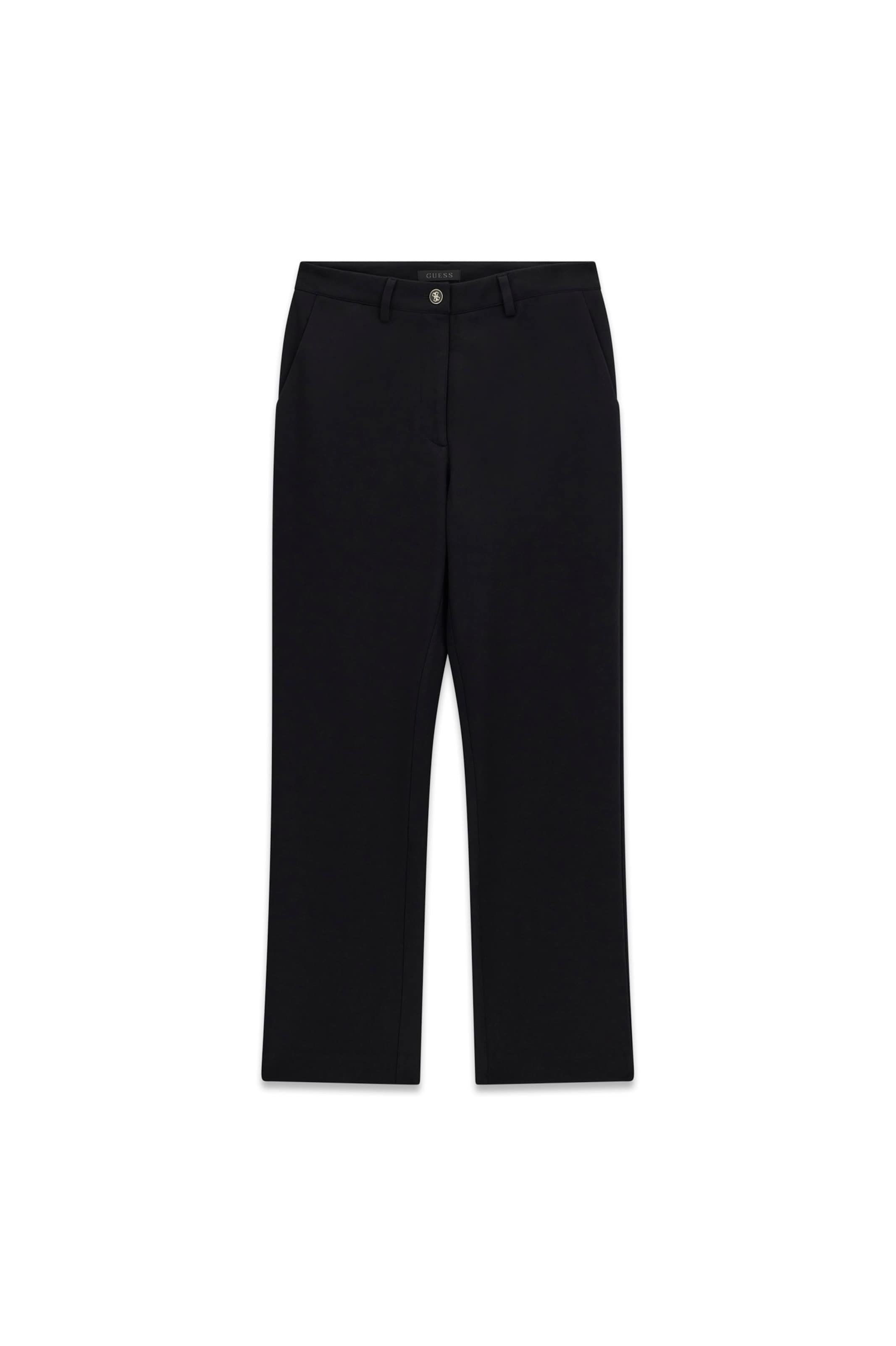 Bootcut Pantaloni 'NEW ZOE' de la GUESS pe negru: față