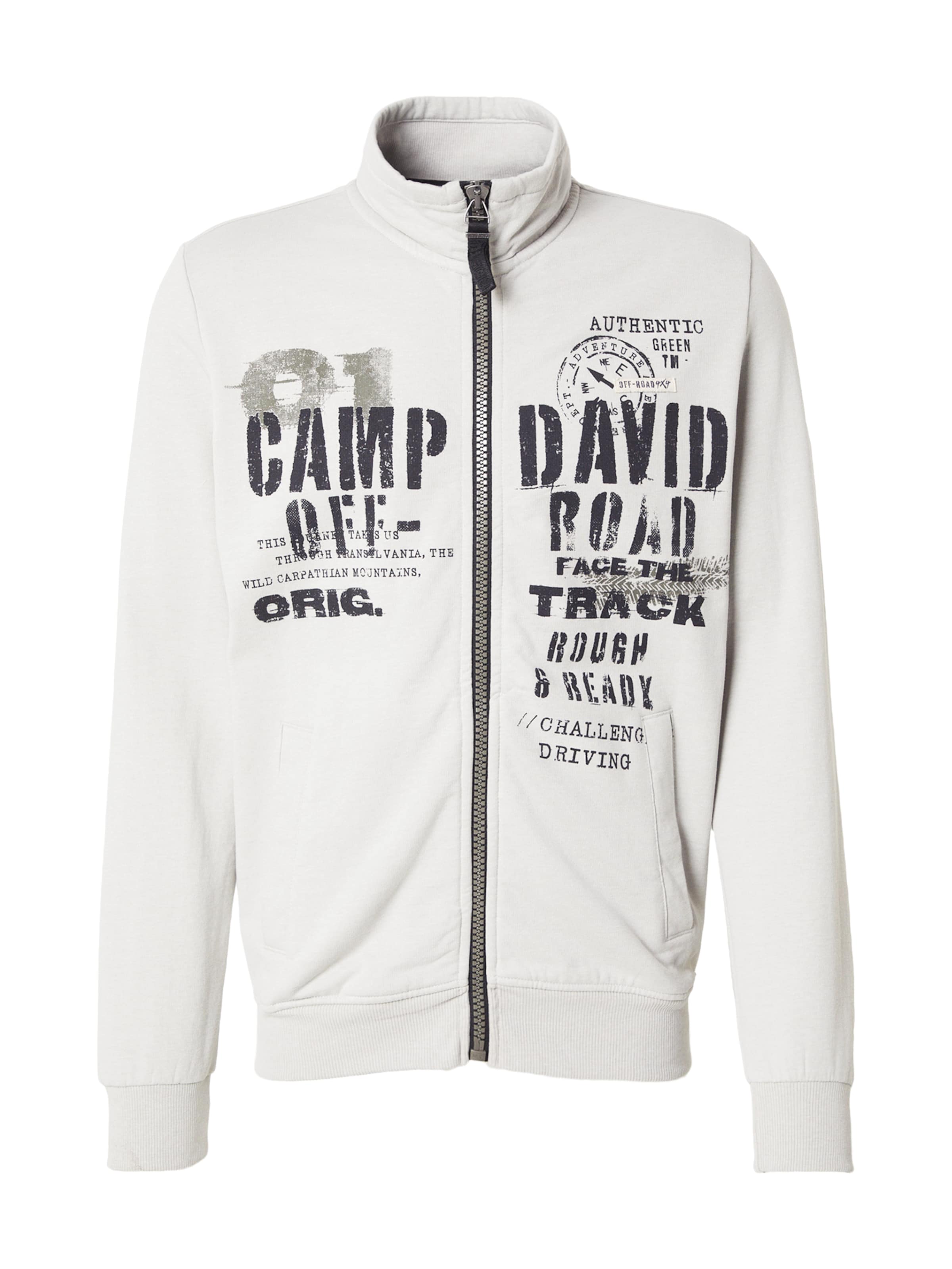 Giacca di felpa di CAMP DAVID in grigio: frontale