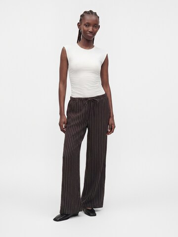 JDY Wide leg Broek 'JDYPOWER' in Bruin