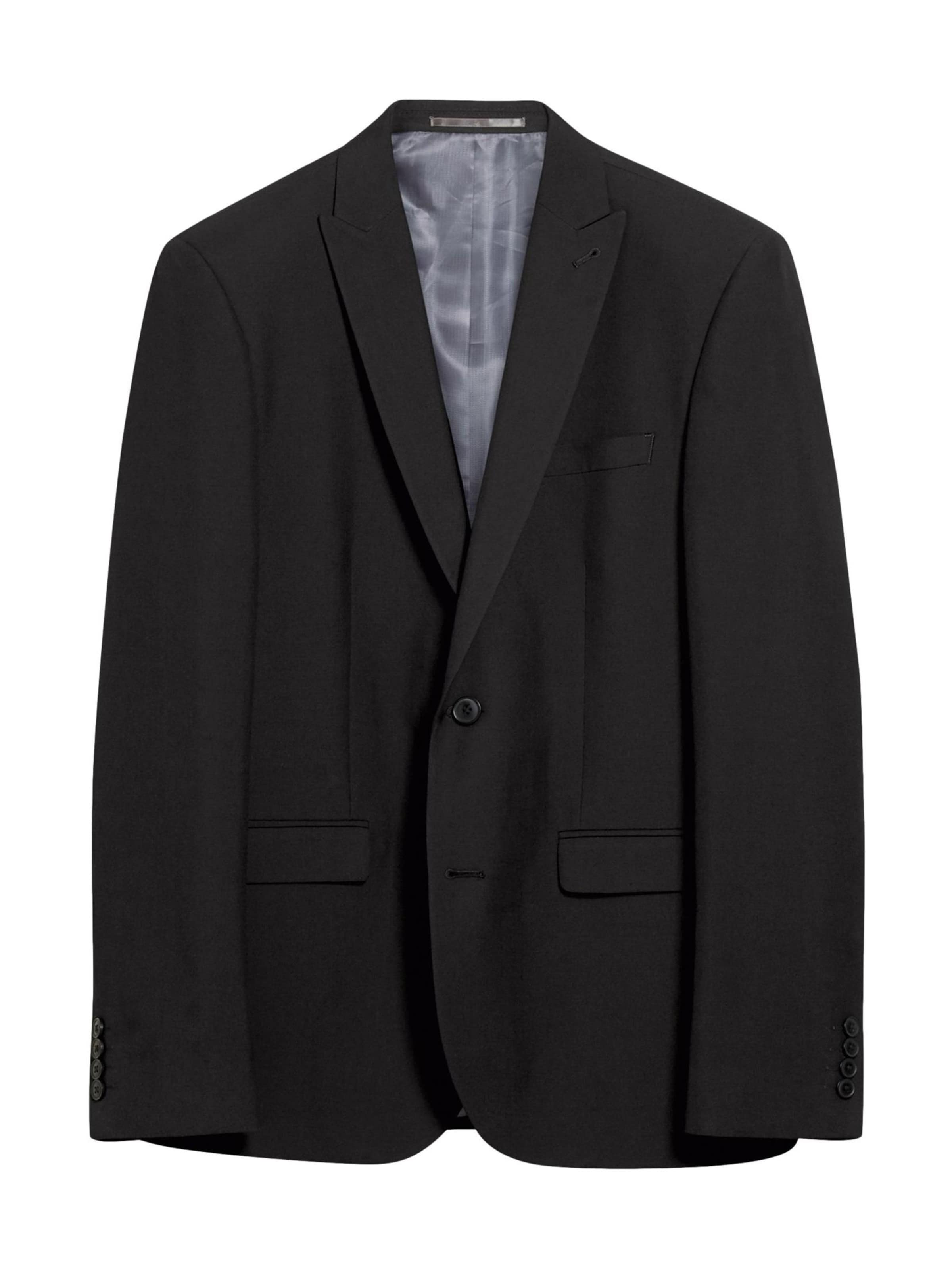 NextSlim Fit Sako - crna boja: prednji dio