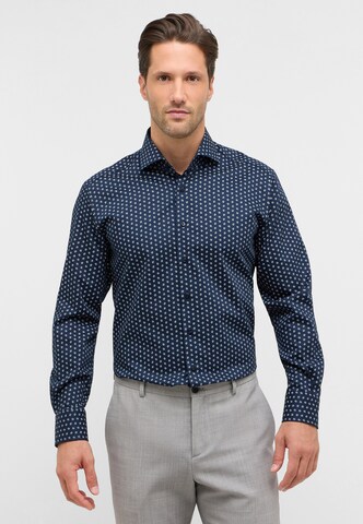 ETERNA Regular fit Zakelijk overhemd in Blauw: voorkant