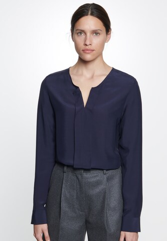 SEIDENSTICKER Blouse 'Schwarze Rose' in Blauw: voorkant