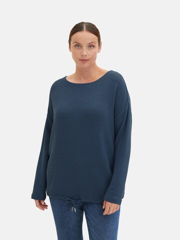 Tom Tailor Women + Sweatshirt in Blau: predná strana