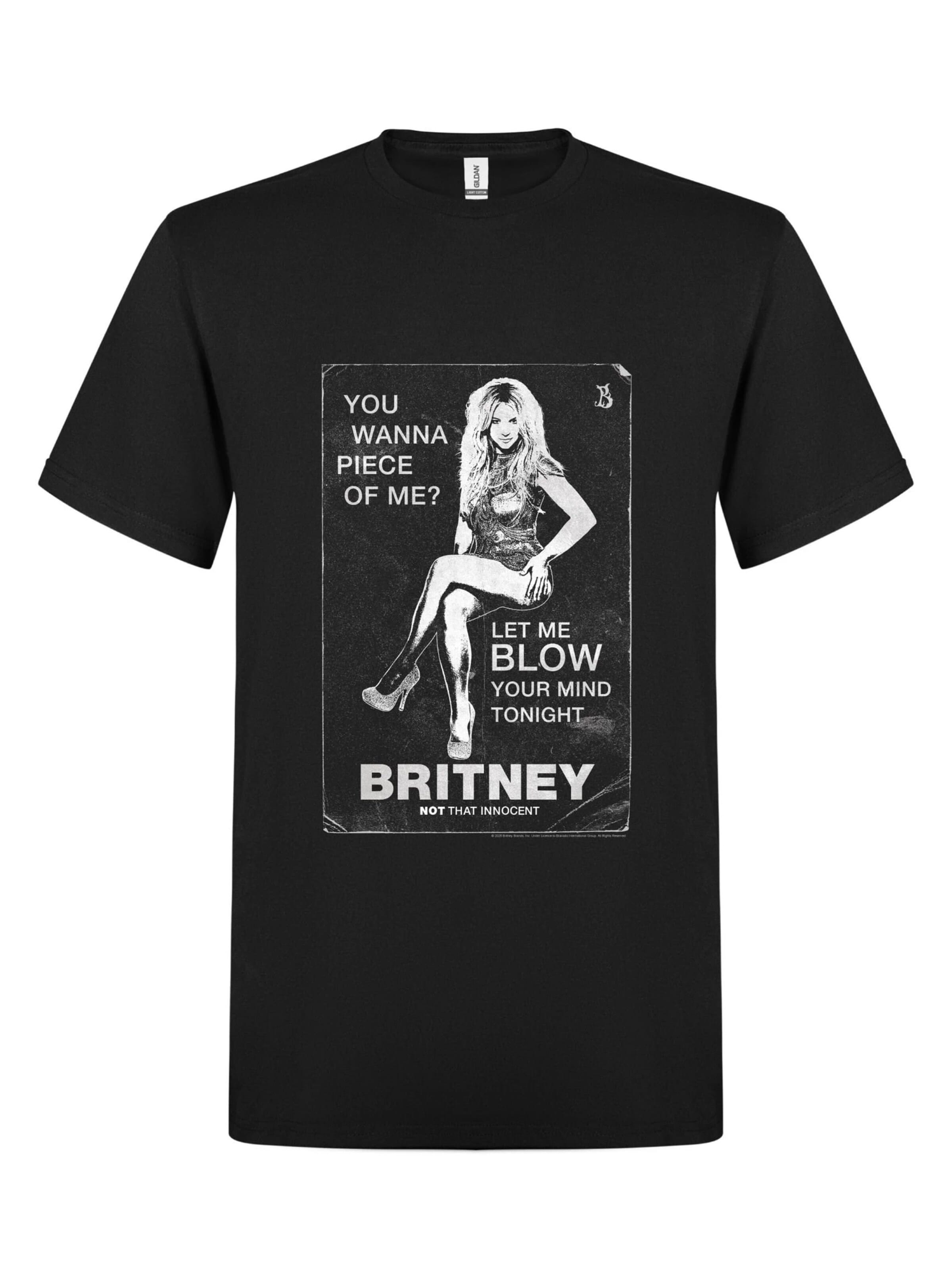 Britney Spears Collection Shirt 'Britney Spears Not That Innocent T-Shirt'‌‌‌‌‌‌‌‌‌‌ in Schwarz: Vorderseite