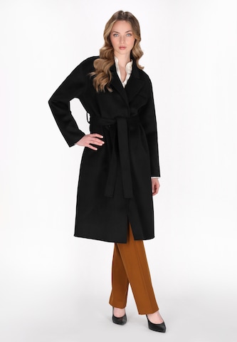 DreiMaster Klassik Between-seasons coat in Black: front