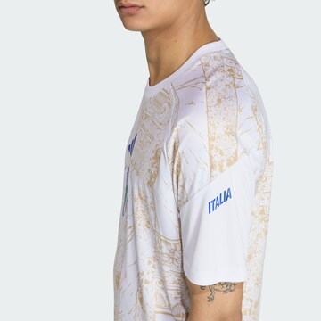 ADIDAS PERFORMANCE - Camisa funcionais 'Italien 26 Pre-Match' em branco