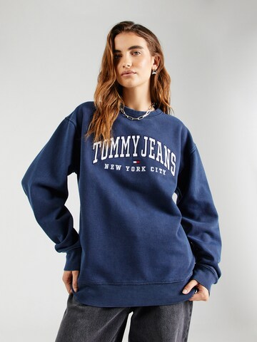 Tommy Jeans Bluzka sportowa w kolorze niebieski: przód
