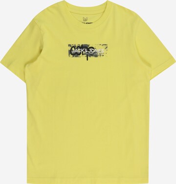 Jack & Jones Junior Koszulka 'JCOSUMMER' w kolorze żółty: przód