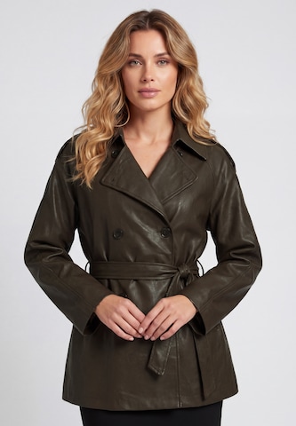 usha BLACK LABEL Tussenjas in Bruin: voorkant