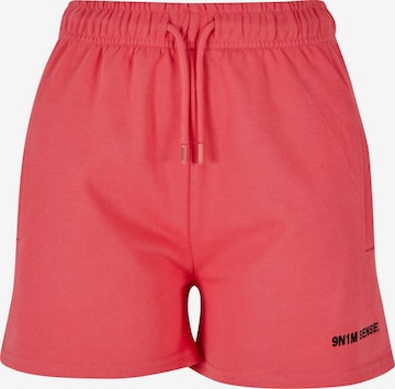 regular Pantaloni 'Essential' di 9N1M SENSE in rosa: frontale