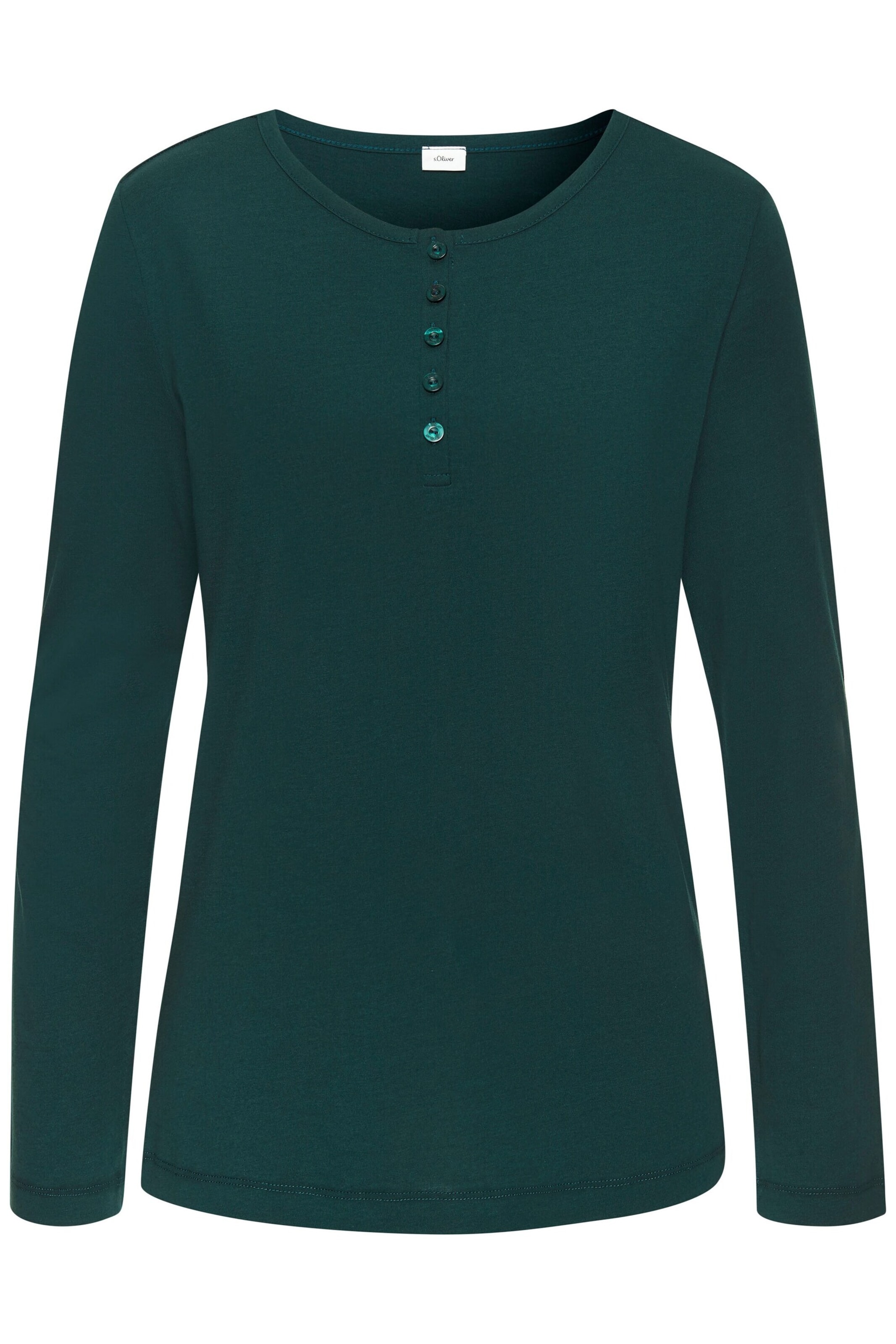 s.Oliver Pajama Shirt in Green: front