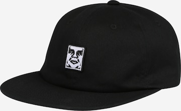 Obey Cap in Black: front