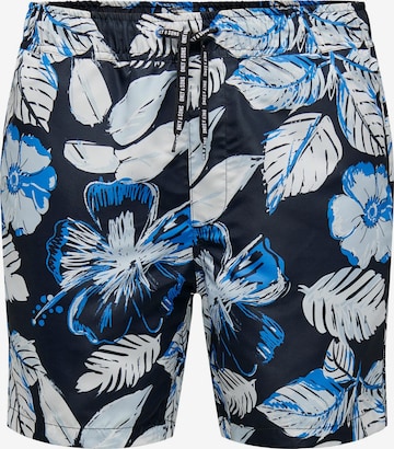 Only & Sons Zwemshorts 'ONSTHOR' in Blauw: voorkant