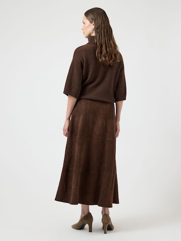 Gonna 'PALMA ' di YAS in marrone