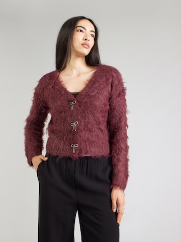 GUESS Gebreid vest in Rood: voorkant