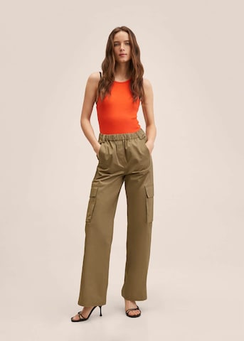 MANGO Loose fit Cargo Pants 'Seul' in Brown