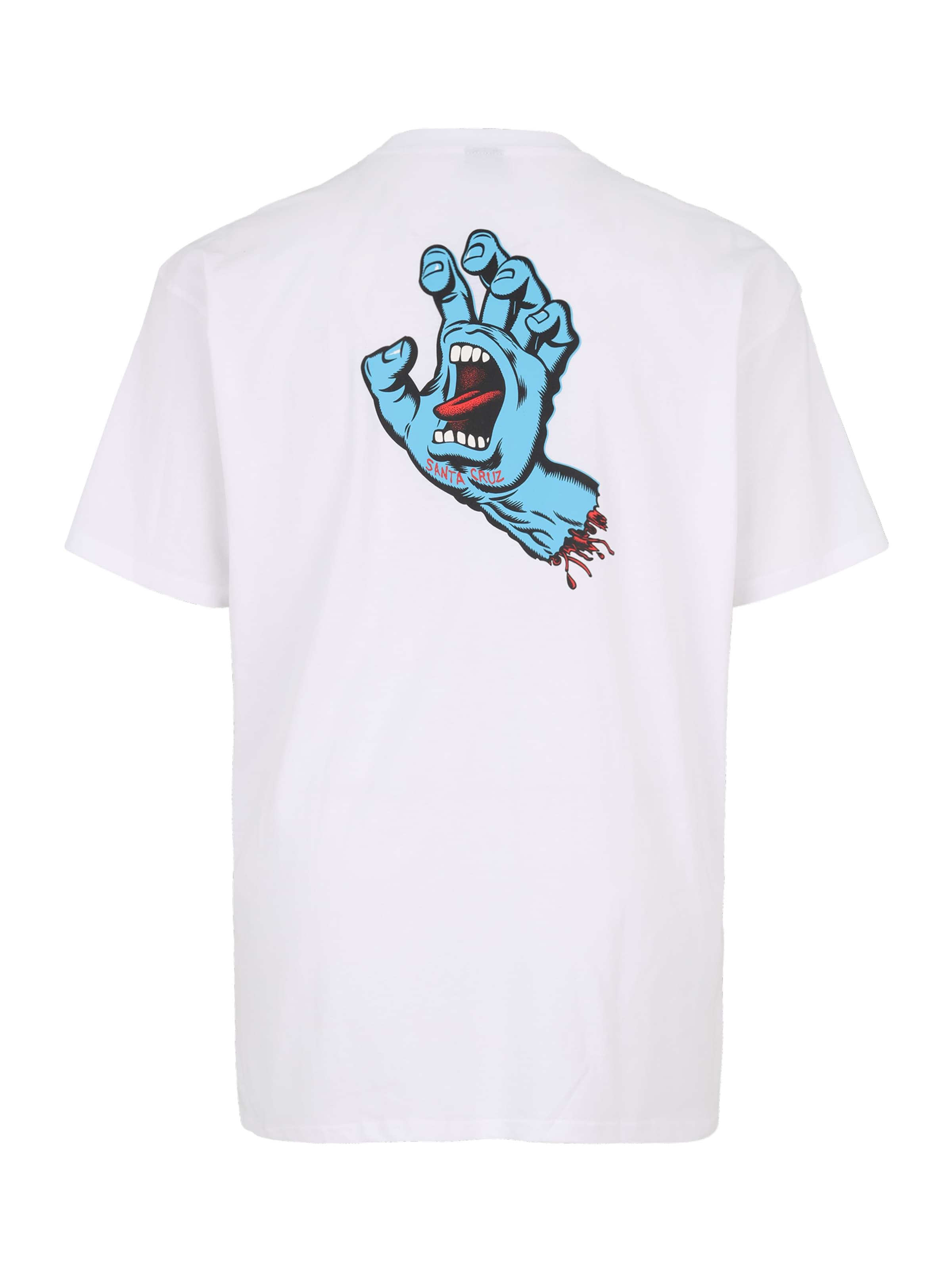 Santa Cruz Тениска 'Screaming Hand' в бяло