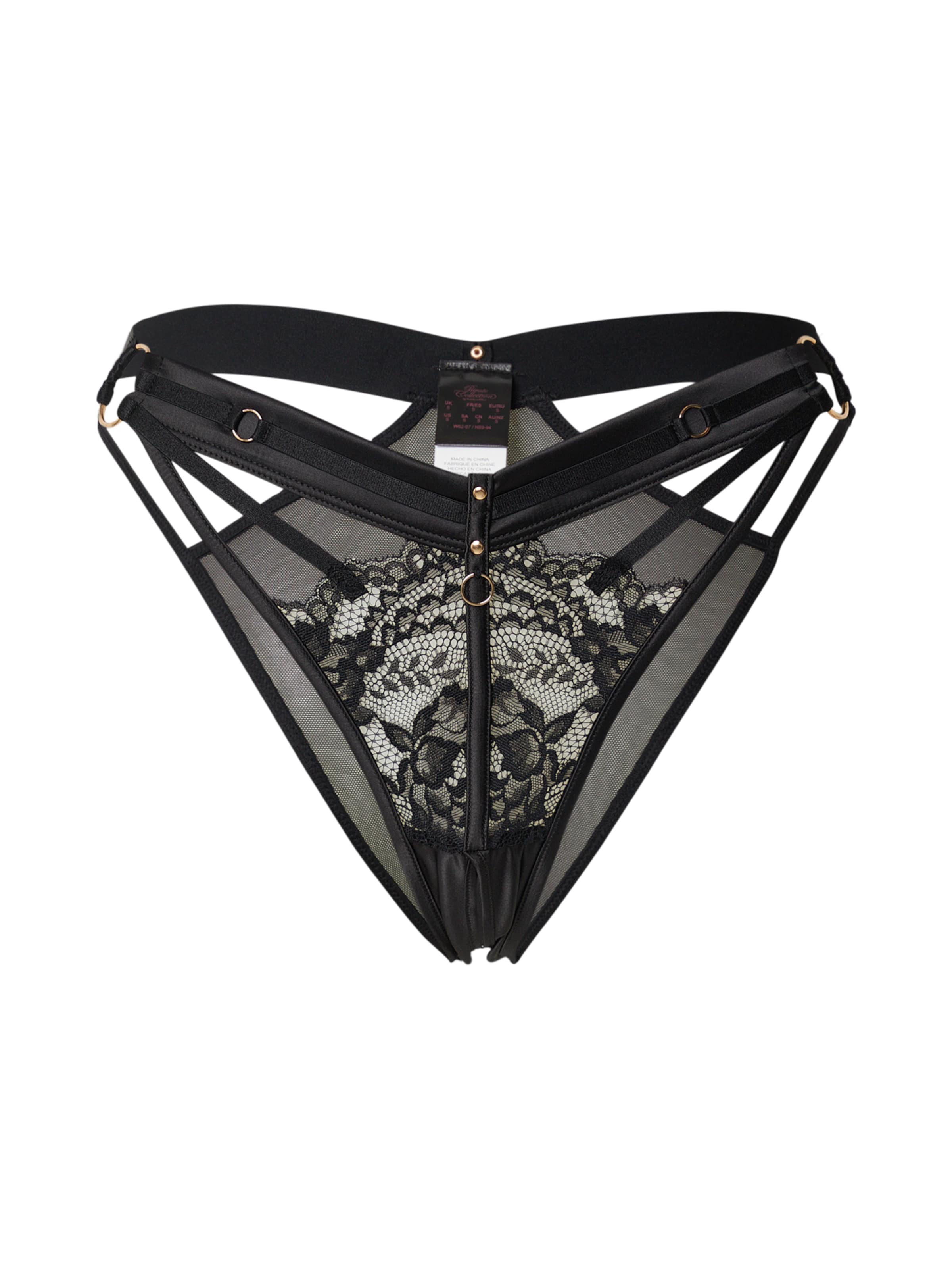 Hunkemöller Σλιπ 'Emmeline' σε μαύρο: μπροστά