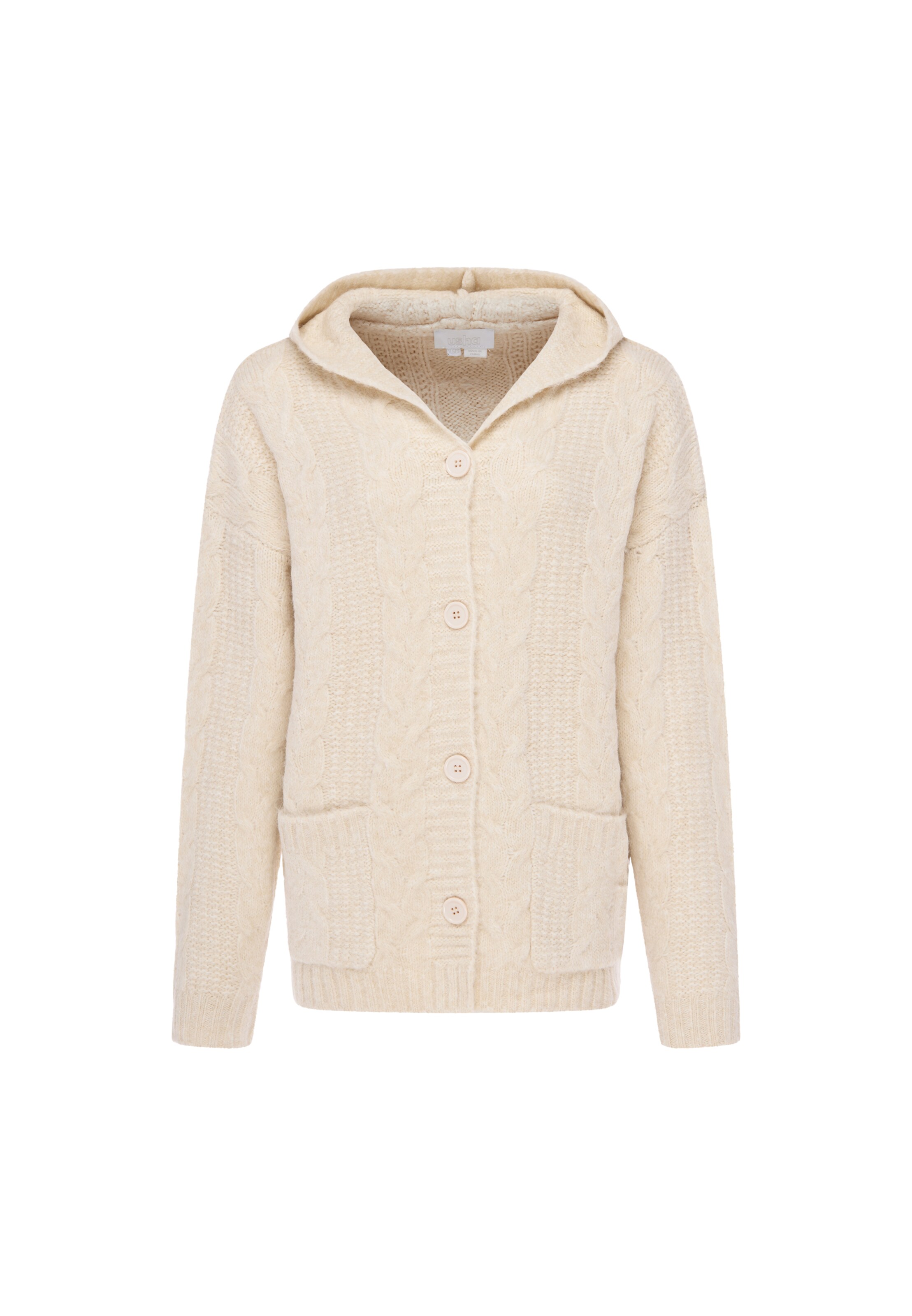 usha WHITE LABEL Trui in Beige: voorkant