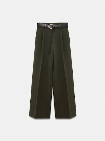 Dilvin Wide Leg Hose in Grün: Vorderseite