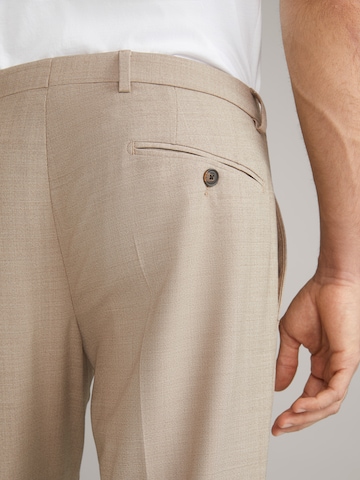 Coupe slim Pantalon à plis 'Blayr' JOOP! en beige