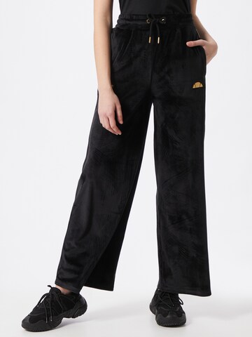 Wide leg Pantaloni 'Addobbi' di ELLESSE in nero: frontale
