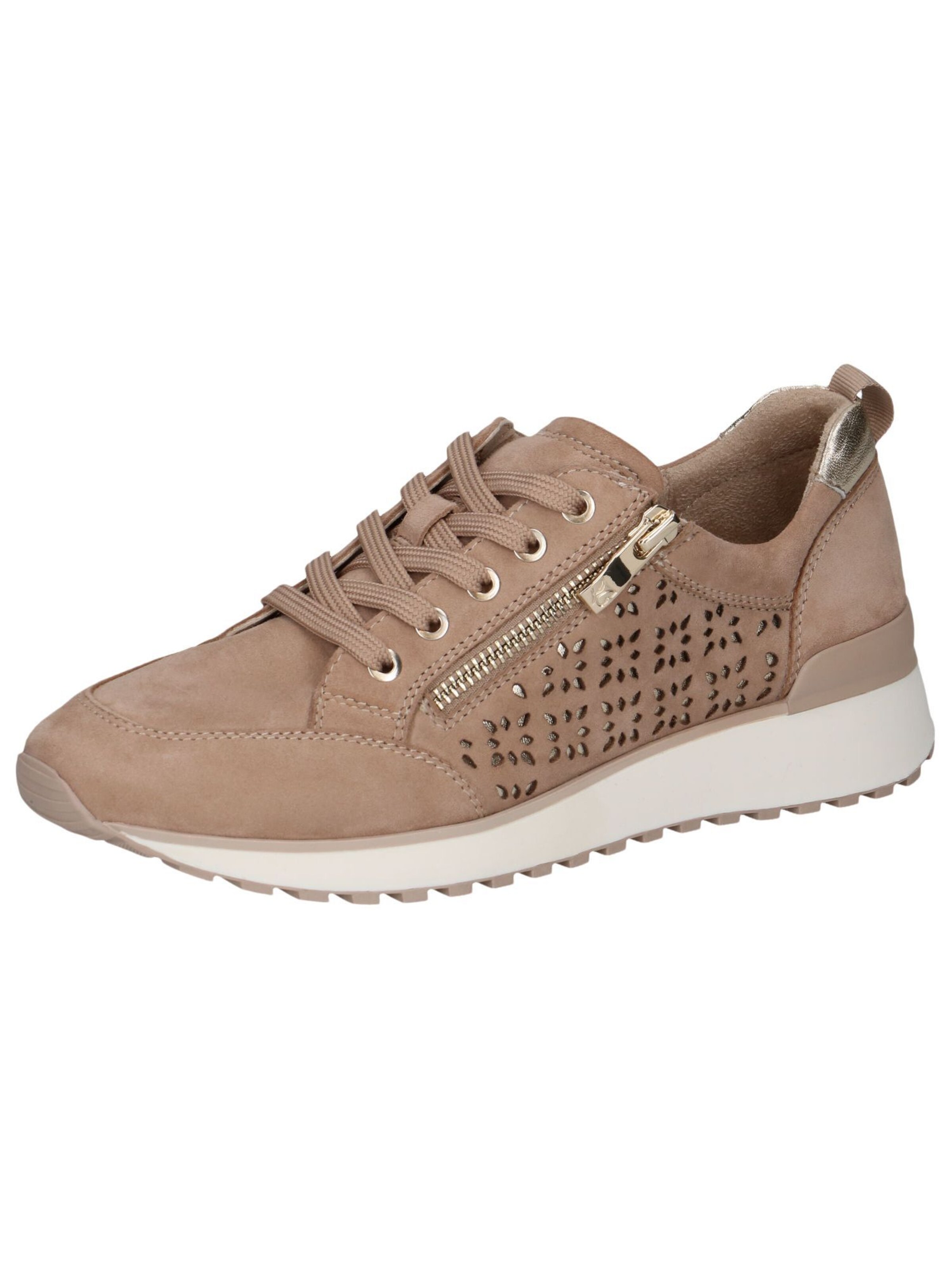 CAPRICE Sneakers laag in Beige: voorkant