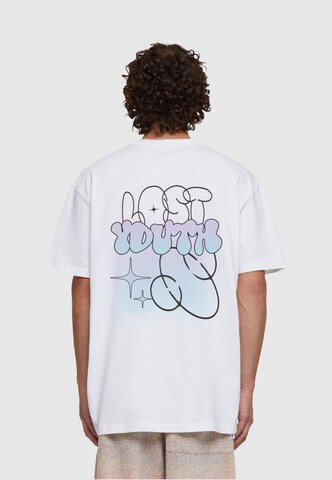 Lost Youth Shirt 'Dreamy Universe' in Wit: voorkant