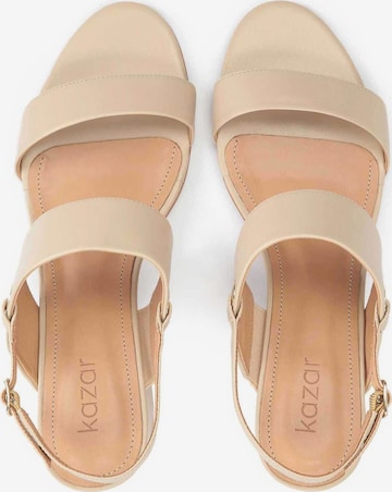 Kazar Strap Sandals in Beige